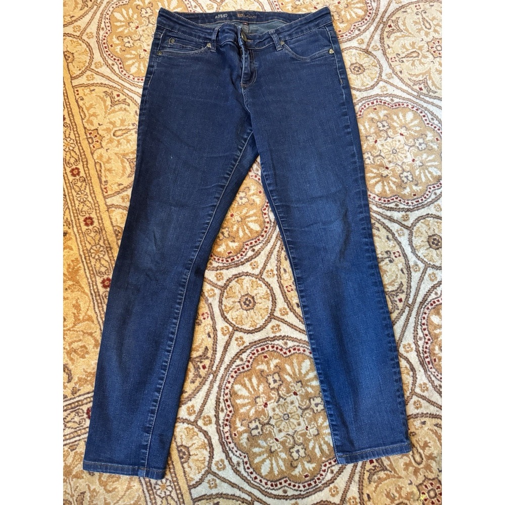 Kut From The Kloth Jeans Womens Sz 8 Blue Low Rise Straight Leg Stretch Medium